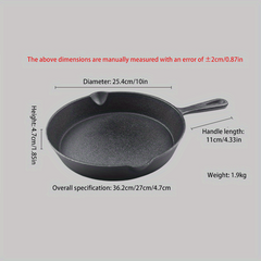 Cast Iron Frying Pan Non stick Breakfast Omelet Pan