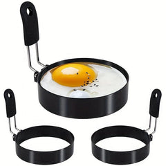 2pcs Stainless Steel Egg Rings Pancake Mold for Frying Eggs Omelet