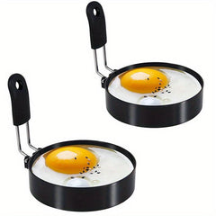 2pcs Stainless Steel Egg Rings Pancake Mold for Frying Eggs Omelet