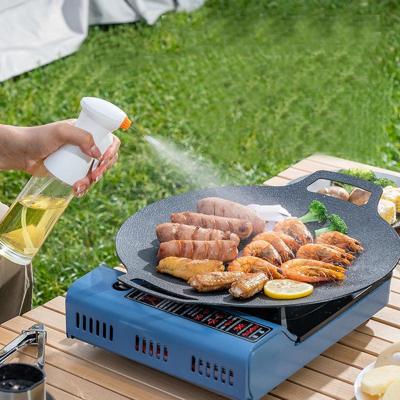Non Stick Round Grill Pan Outdoor Travel Camping Frying Pan
