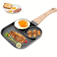 Non Stick Egg Pancake Maker With Wooden Handle for Induction Cooker & Gas Stove