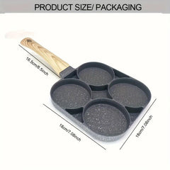 Non Stick Egg Pancake Maker With Wooden Handle for Induction Cooker & Gas Stove