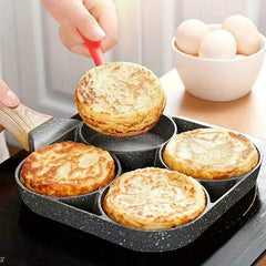 Non Stick Egg Pancake Maker With Wooden Handle for Induction Cooker & Gas Stove