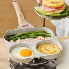 1 Pc 4-hole Kitchen Fry Pan Non-stick Breakfast Egg Steak Pot