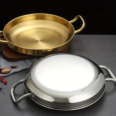 Stainless Steel Plate Handle Barbecue Hot Pot Cookware