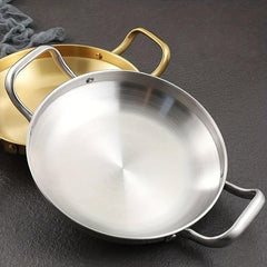 Stainless Steel Plate Handle Barbecue Hot Pot Cookware