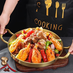 Stainless Steel Plate Handle Barbecue Hot Pot Cookware