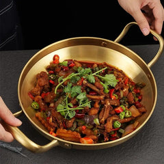 Stainless Steel Plate Handle Barbecue Hot Pot Cookware