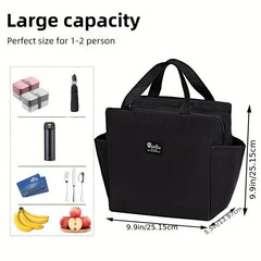 Large Capacity Lunch Bag Heat Preservation Waterproof Leakproof Outdoor Commutin