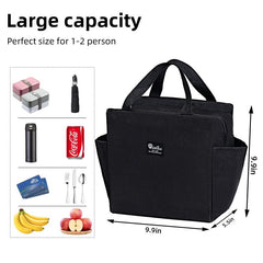 Large Capacity Lunch Bag Heat Preservation Waterproof Leakproof Outdoor Commutin