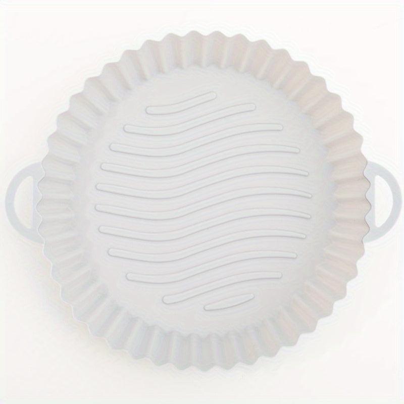 Silicone Air Fryer Basket Oven Mold Pizza Chicken Square Round Pan Liner