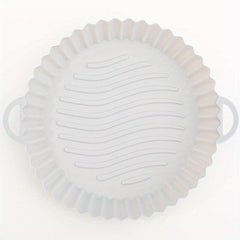 Silicone Air Fryer Basket Oven Mold Pizza Chicken Square Round Pan Liner