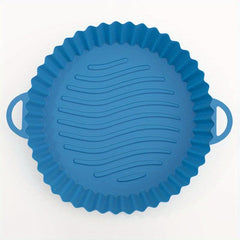Silicone Air Fryer Basket Oven Mold Pizza Chicken Square Round Pan Liner