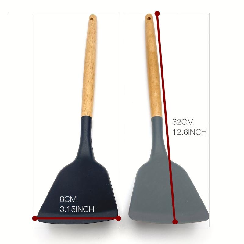 Silicone Cooking Shovel Non-stick Heat Resistant Kitchen Utensil