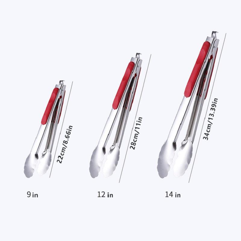 3pcs Stainless Steel Food Clip for BBQ and Kitchen Use