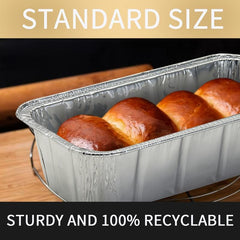 30pcs Loaf Pans 907 18g Disposable Aluminum Foil Bread Tins