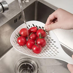 Long Handled Slotted Spoon for Noodle Pot - 13.59 cm x 13.59 cm x 34.8 cm