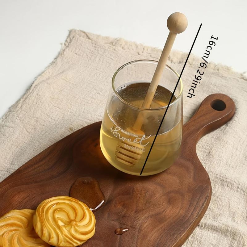 Wooden Honey Mixing Stirrer for Drizzling Sweetness