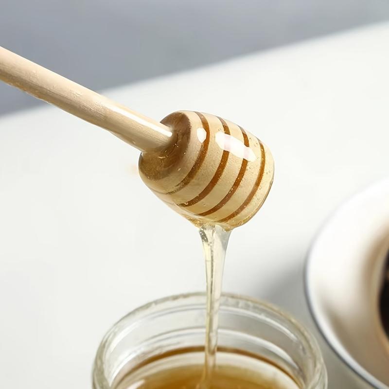 Wooden Honey Mixing Stirrer for Drizzling Sweetness