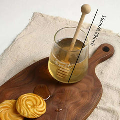 Wooden Honey Mixing Stirrer for Drizzling Sweetness