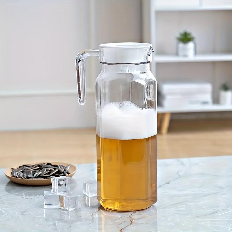 Clear Acrylic Pitcher With Lid - Perfect for Lemonade, Tea, Juice - 1L