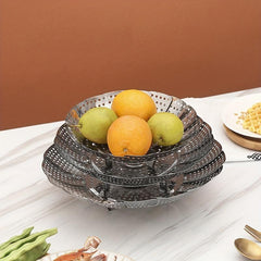 Stainless Steel Steamer Basket Vegetable Collapsible Insert