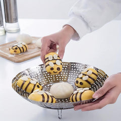 Stainless Steel Steamer Basket Vegetable Collapsible Insert