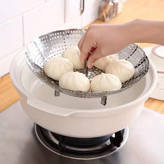 Stainless Steel Steamer Basket Vegetable Collapsible Insert