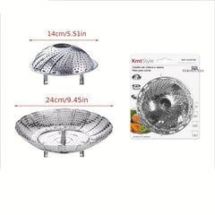 Stainless Steel Steamer Basket Vegetable Collapsible Insert