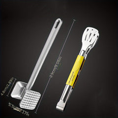 Stainless Steel Meat Tenderizer Food Tong - Kitchen Tool