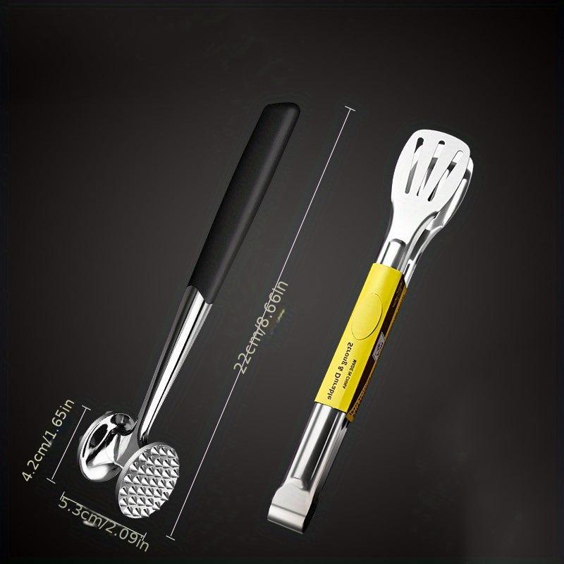 Stainless Steel Meat Tenderizer Food Tong - Kitchen Tool