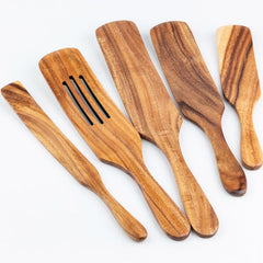 5pcs Wooden Spatula Cookware Set