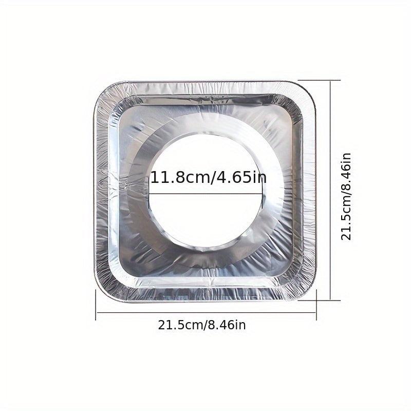 10pcs Aluminum Foil Gas Stove Burner Covers Disposable Bib Liners