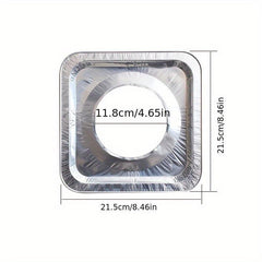 10pcs Aluminum Foil Gas Stove Burner Covers Disposable Bib Liners