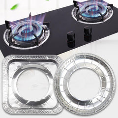 10pcs Aluminum Foil Gas Stove Burner Covers Disposable Bib Liners