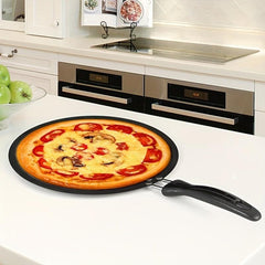 Non Stick Cast Iron Grill Pan with Handle for Pizza Pancake Pie
