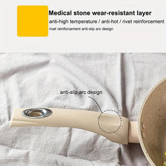 Non-Stick Medical Stone Skillet Steak Frying Pan