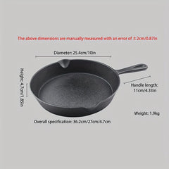 3pc Cast Iron Skillet Frying Pan Pre-seasoned Oven Safe Cookware