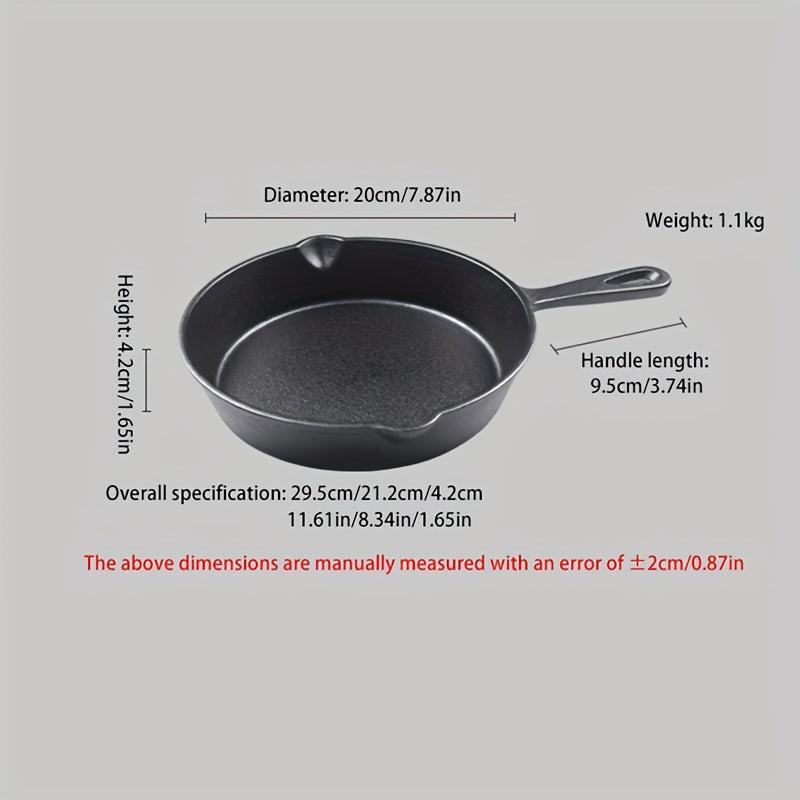 3pc Cast Iron Skillet Frying Pan Pre-seasoned Oven Safe Cookware