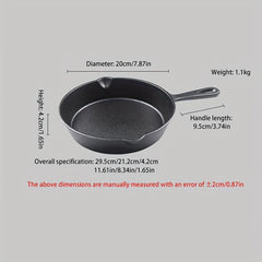 3pc Cast Iron Skillet Frying Pan Pre-seasoned Oven Safe Cookware