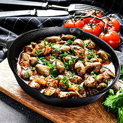 3pc Cast Iron Skillet Frying Pan Pre-seasoned Oven Safe Cookware