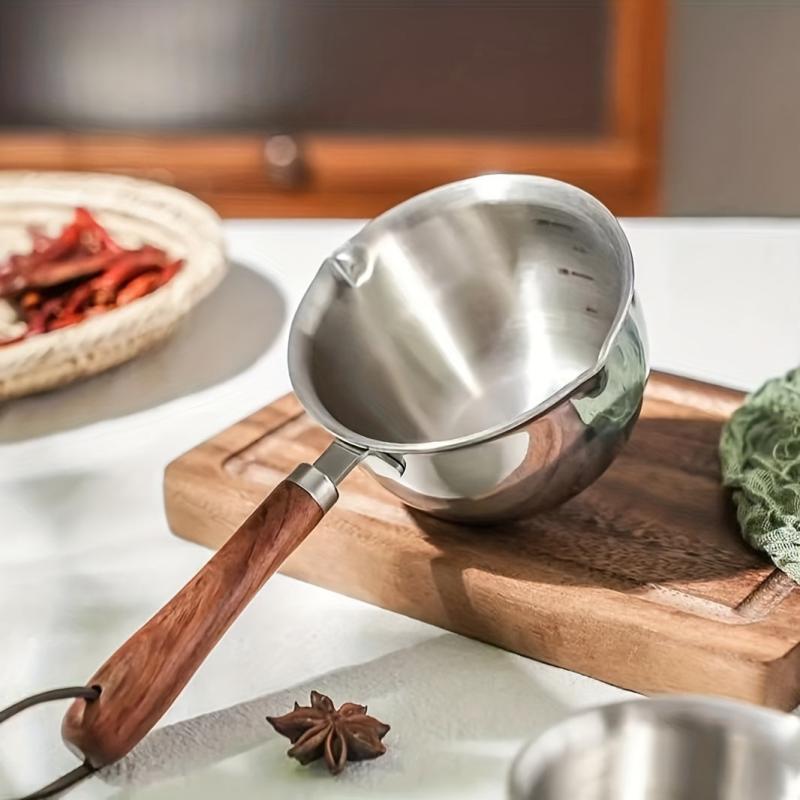 2pcs Stainless Steel Mini Pot With Handle, Versatile for Cooking