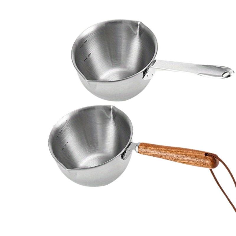 2pcs Stainless Steel Mini Pot With Handle, Versatile for Cooking
