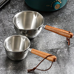 2pcs Stainless Steel Mini Pot With Handle, Versatile for Cooking