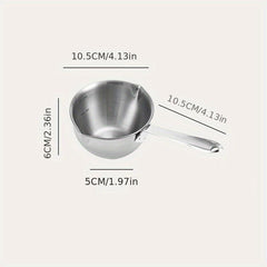 2pcs Stainless Steel Mini Pot With Handle, Versatile for Cooking