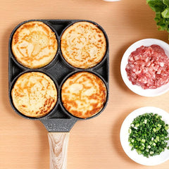 1pc Four Holes Frying Pot Pan Nonstick Egg Pancake Steak Cooking