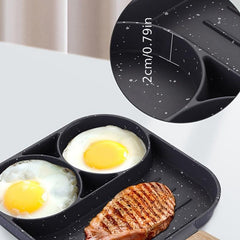 1pc Four Holes Frying Pot Pan Nonstick Egg Pancake Steak Cooking