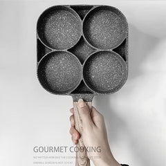 1pc Four Holes Frying Pot Pan Nonstick Egg Pancake Steak Cooking