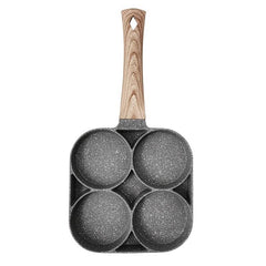 1pc Four Holes Frying Pot Pan Nonstick Egg Pancake Steak Cooking