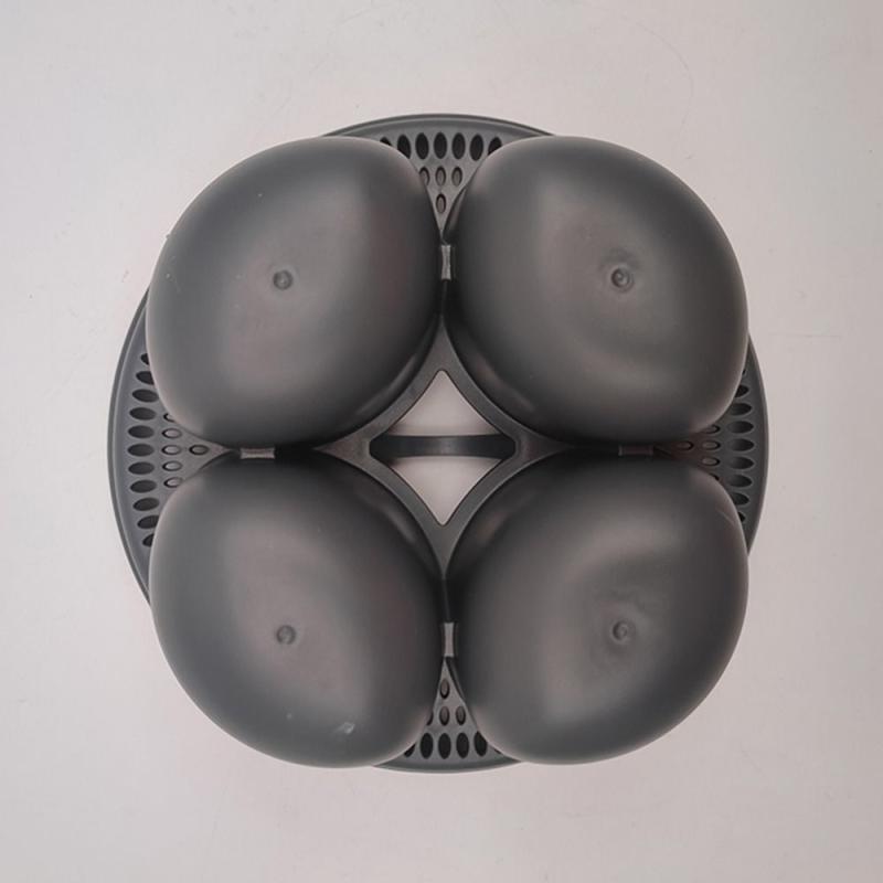 4in1 Egg Cooker Poachers Tools Pot Steamer Tray Eggs Poachers Stand